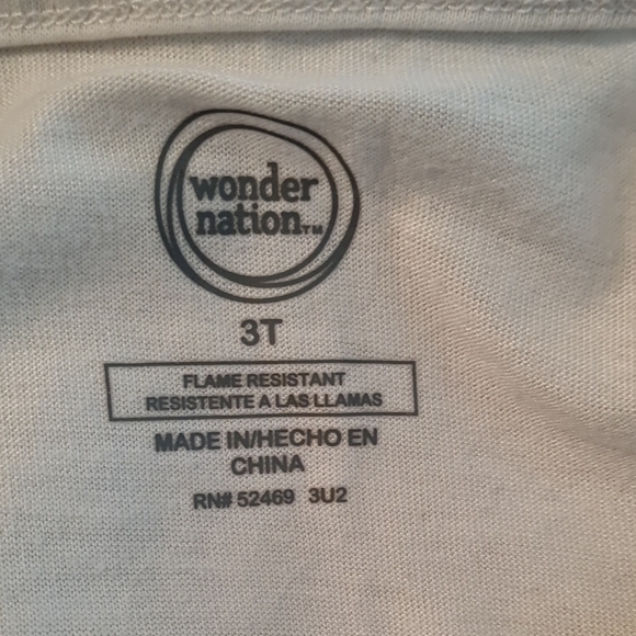 5/$20. WONDER NATION white Ruffled Helm little girls short set sz 3T GUC - Picture 2 of 7